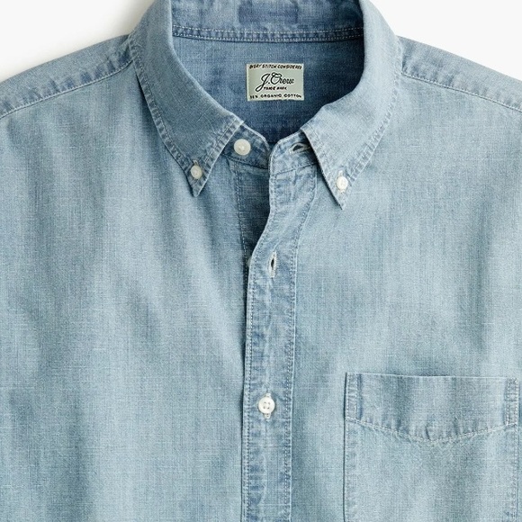 J. Crew chambray shirt short sleeve - Picture 3 of 4
